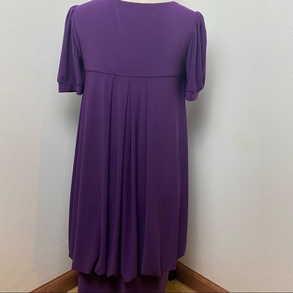 Jessica Howard Dress. Purple Sz 10 - Picture 4 of 11